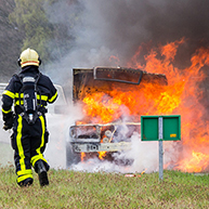 Auto uitgebrand op de A59 bij afrit Made