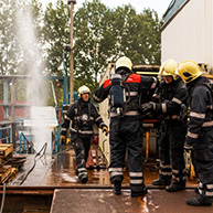 Brand in machinekamer van schip in Werkendam