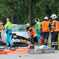 Gewonde bij ongeval op de Weststadweg in Oosterhout